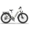 AOSTIRMOTOR New Pattern 26" 1000W Electric Bike Fat Tire 52V15AH Removable Lithium Battery for Adults(white)