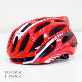 Mountain Biking Helmet Men And Women Scorpio Helmet (Option: RedWhite-L)