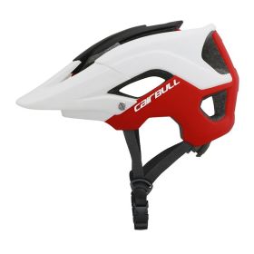 Cairbull TERRAIN Mountain Road Bike Riding Helmet Ultralight Off-Road XC AM Safety Helmet (Option: Red white-L)
