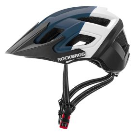Men's And Women's Cycling Helmets Bicycle Helmets (Option: Blue and white-One Size)