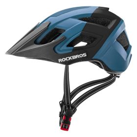 Men's And Women's Cycling Helmets Bicycle Helmets (Option: Blue black-One Size)