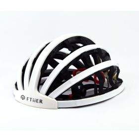 Ultralight Folding Bicycle Helmet Portable Road Bike Mountain Bike Outdoor Sports Mountain Hiking Equipment (Option: White-L)