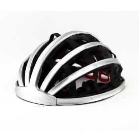Ultralight Folding Bicycle Helmet Portable Road Bike Mountain Bike Outdoor Sports Mountain Hiking Equipment (Option: Silver-L)